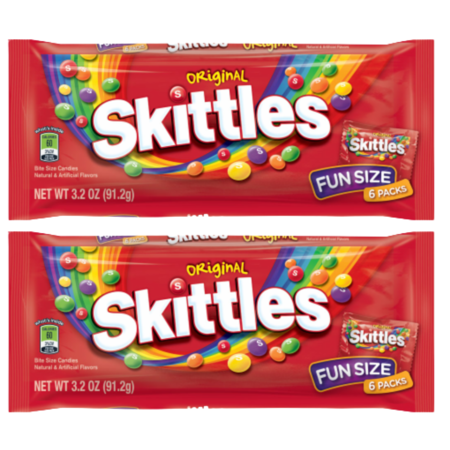 Skittles Original Candy, GlutenFree, Fun Size Halloween Candies Great