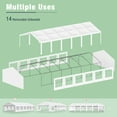 thumbnail image 5 of Summit Living 20'X40' Party Tent Outdoor Event Shelter Canopy with 12 Removable Sidewalls, White, 5 of 9