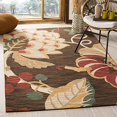 thumbnail image 2 of SAFAVIEH Jardin Collection 5' x 8' Brown/Multi JAR326A Handmade Floral Premium Wool Area Rug, 2 of 4