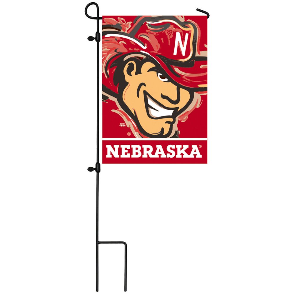 Nebraska Huskers 17.5'' x 12.5'' Justin Patten Designed Double-Sided