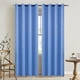 thumbnail image 4 of Cortinas opacas (1 unidad) paneles de cortina con aislamiento térmico tela que bloquea la luz y protege del sol con ojales en la parte superior para sala de estar o dormitorio, 4 of 8