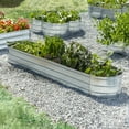 thumbnail image 4 of Grapevine Galvanized Steel Raised Garden Bed, Oval, 79IN, Silver, 4 of 4