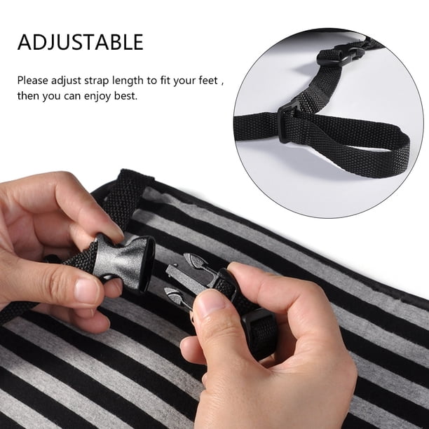 Reposapiés portátil ajustable para viajes, hamaca para reposapiés para viajes en avión y en la oficina