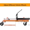 thumbnail image 7 of Kojooin PeakPursuit Car Dolly Set of 2, 1500LBS Capacity Wheel Dolly with Hydraulic Tire Jack and Ratcheting Foot Pedal for Vehicle Positioning for Truck RV Trailer, Orange, 7 of 7
