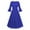Blue, variant on Efsteb Fall Fashion 2025 Womens Cocktail Dress Long Bell Sleeves V-Neck Formal Bridesmaid Prom Dresses (Blue,XL)