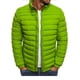thumbnail image 5 of Chaqueta acolchada de algodón con cuello levantado para hombre, chaqueta acolchada de algodón con cremallera para oficina y negocios, abrigo ligero informal de algodón cálido para invierno, 5 of 5