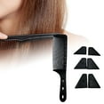 thumbnail image 5 of Flat Top Comb Barber Hair Cutting Comb for Men Various Short Haircuts Barber Black, 5 of 7