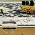 thumbnail image 6 of Balacho Farmhouse Floral Bohemian Faux Wool Area Rug,4' x 6', Black, 6 of 9