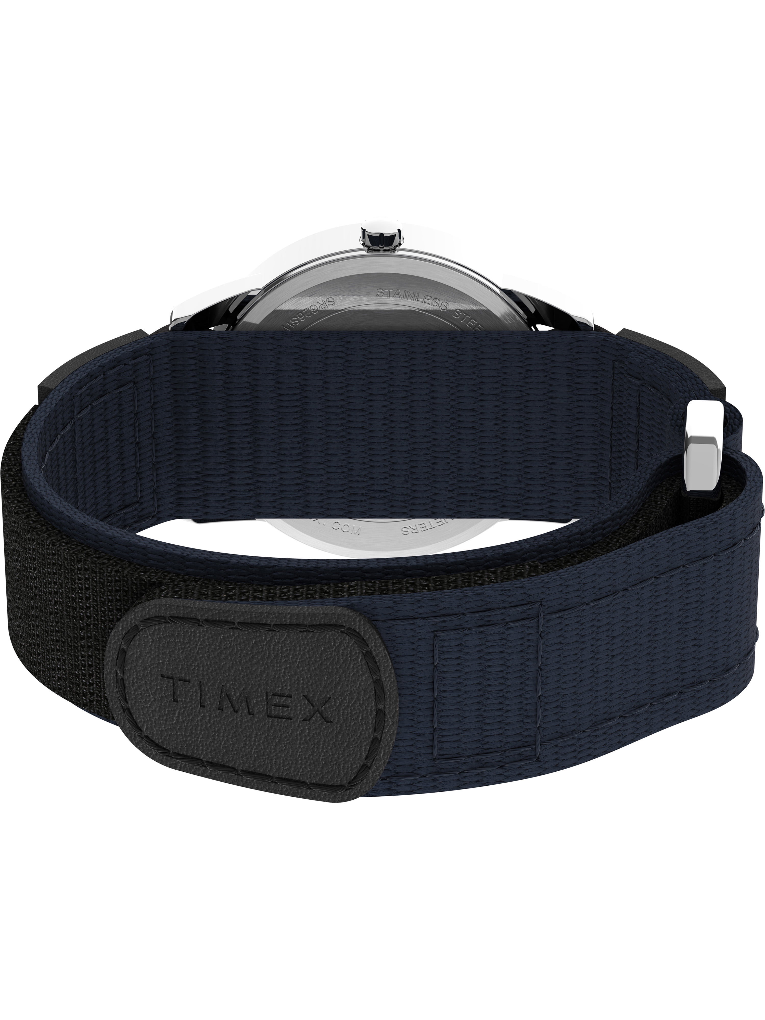 Timex Men's Easy Reader Date Blue/Silver 35mm Casual Watch, FastWrap Strap