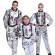 thumbnail image 2 of Disfraz de astronauta para hombre adulto de Halloween, traje espacial plateado para hombre y mujer, disfraz de actuación para Halloween, disfraz de fiesta, 2 of 5