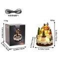 thumbnail image 2 of AmaMary Musical Christmas Village House with LED Lights Christmas Collectible Architecture Revolving Train Christmas Resort Indoor Figurine Tabletop Decoration (Christmas Cottage), 2 of 6