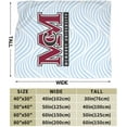 thumbnail image 3 of Mcmurry University Logo Fleece Blanket, Very Soft Microfiber Flannel Blanket for Couch Warm and Cozy for All Seasons, 3 of 6