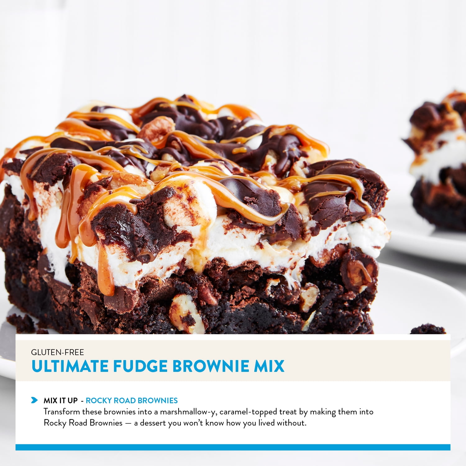 King Arthur Baking Company, Non-GMO Project Verified and Gluten Free Fudge Brownie Mix, 17 oz Box