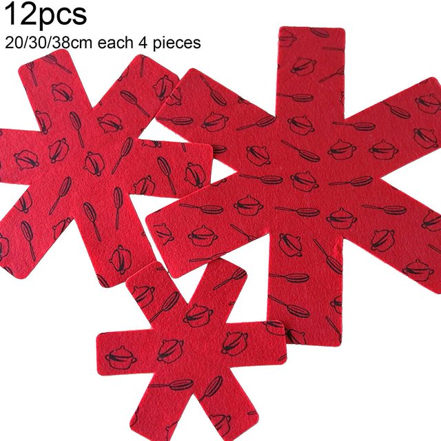 Posavasos no tejido azul del cojín del utensilio de cocina del calor 12pcs