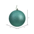 thumbnail image 2 of Vickerman 2.4" Sea Foam Glitter Ball Ornament, 24 per Bag, 2 of 2