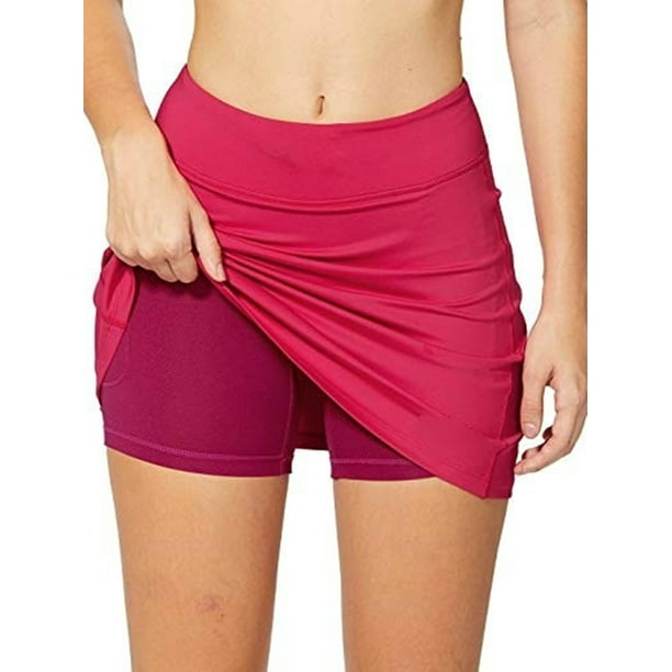 NGMQ Women's Running Active Athletic Skort Skirt with Pockets - Walmart.com