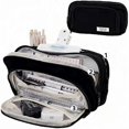 thumbnail image 1 of Big Capacity Pencil Case, 3 Compartments Simple Storage Aesthetic Pencil Case, 1 of 5
