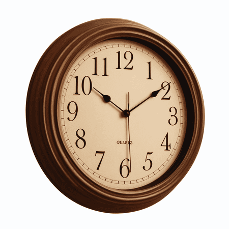 DESIGNICE 2026 New Wall Clock Classic American Vintage Design Small Wall Clock Distressed Vintage Dial with Dual Numerals Wall Clocks Battery Operated for Home Office Kitchen Style1