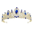 thumbnail image 1 of KAKOWELY 1 pieza elegante tocado de novia decoración de cristal corona boda novia tiara decoración, 1 of 5