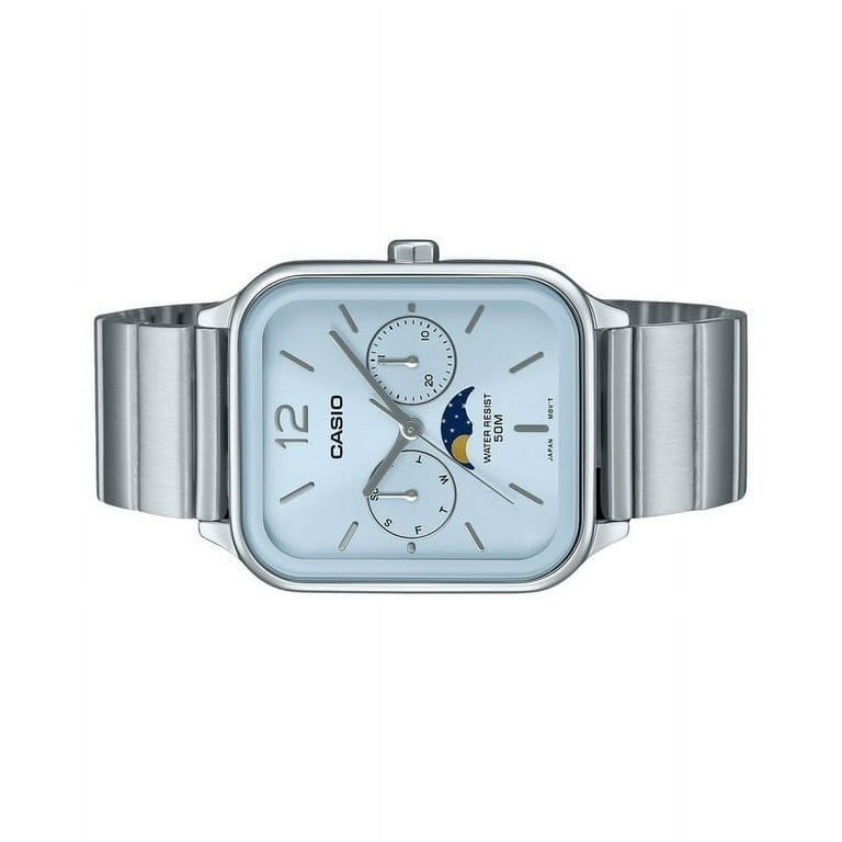 Casio MTP-M305D-2AV Standard Analog Moon Phase Stainless Casio MTP-M305D-2AV Standard Analog Moon Phase Stainless