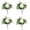 D-380617VV, variant on 4 Pack Artificial Christmas Rose Floral Stems, Faux Red White Rose Pine Berry Picks for Vase Wreath Table Centerpiece Holiday Decor (A)