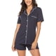 thumbnail image 1 of Conjunto de pijamas de manga corta para mujer, con botones, para dormir, suave, para salón, tamaño mediano Jormftte WRMH-1058-1, 1 of 6
