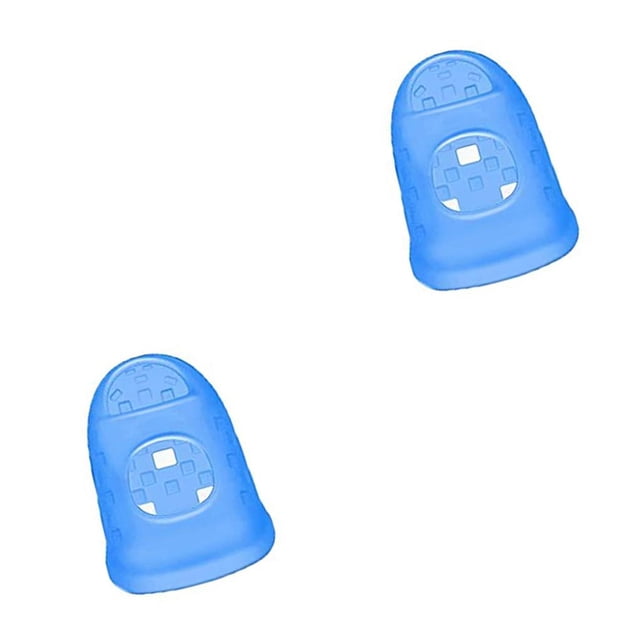 Methold Puntas de los dedos de guitarra de silicona Protectores de dedos Ukulele Fingerstall Protección de púas Instrumentos musicales no alergénicos Type2 NO2