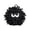 Black, variant on Gardjoe Mop Ball Squeaky Dog Toy for Teeth Cleaning and Self-Entertainment, Interactive Chew Toy with Textured Bite Surface, 3.94x3.94in