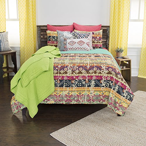 Rizzy Home Dash Geometric Twin Xl 2 Piece Quilt Set In Indigo QLTBQ4508MU006894