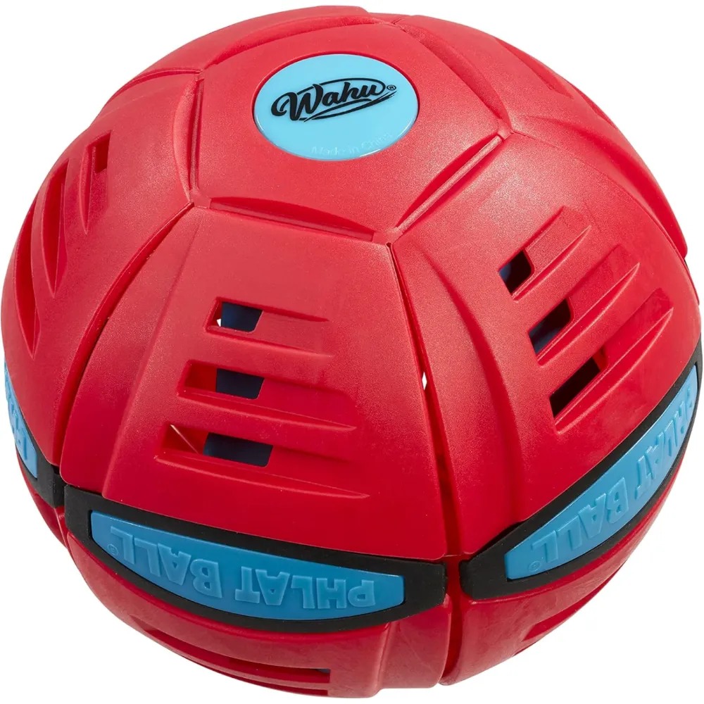 Wahu Phlat Ball Classic Red - Throw A Disc Catch A Ball! - Time Delay Transformation Flying Toy
