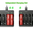 thumbnail image 2 of EBL AA Rechargeable Batteries (4 Pack), Lithium-Ion Double a Batteries with 4 Slots USB Battery Charger, 2 of 7