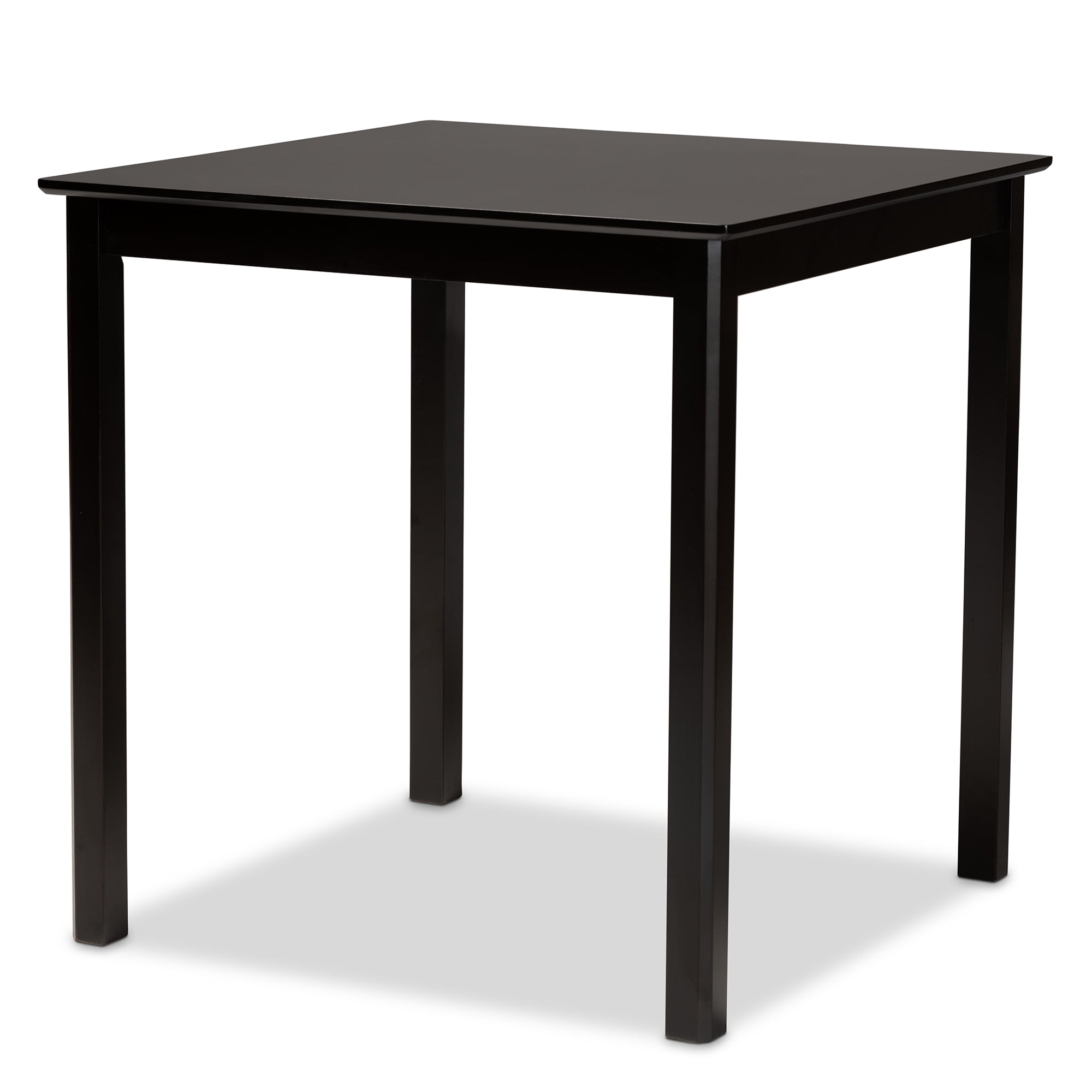 Baxton Studio Nicolette Modern and Contemporary Transitional Dark Brown Finished Wood 5-Piece Pub Set