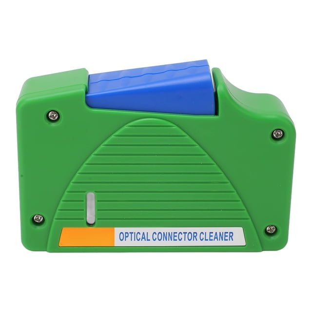 Caja de limpieza de fibra óptica, eficiente limpiador de conectores de fibra óptica, ABS, portátil, para SC, FC, ST y LC.