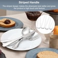 thumbnail image 3 of 24-Piece Silverware Set, Stainless Steel Flatware Set Service for 6, Tableware Cutlery Set for Home Restaurant Party, Dinner Forks/Spoons/Knives, Square Edge & Mirror Polished, Dishwasher Safe, 3 of 7