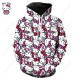 thumbnail image 1 of Hermosa sudadera morada de Hello Kitty para mujer, sudadera con capucha de alta calidad, sencilla, informal, holgada, de otoño, de gran tamaño, 1 of 1