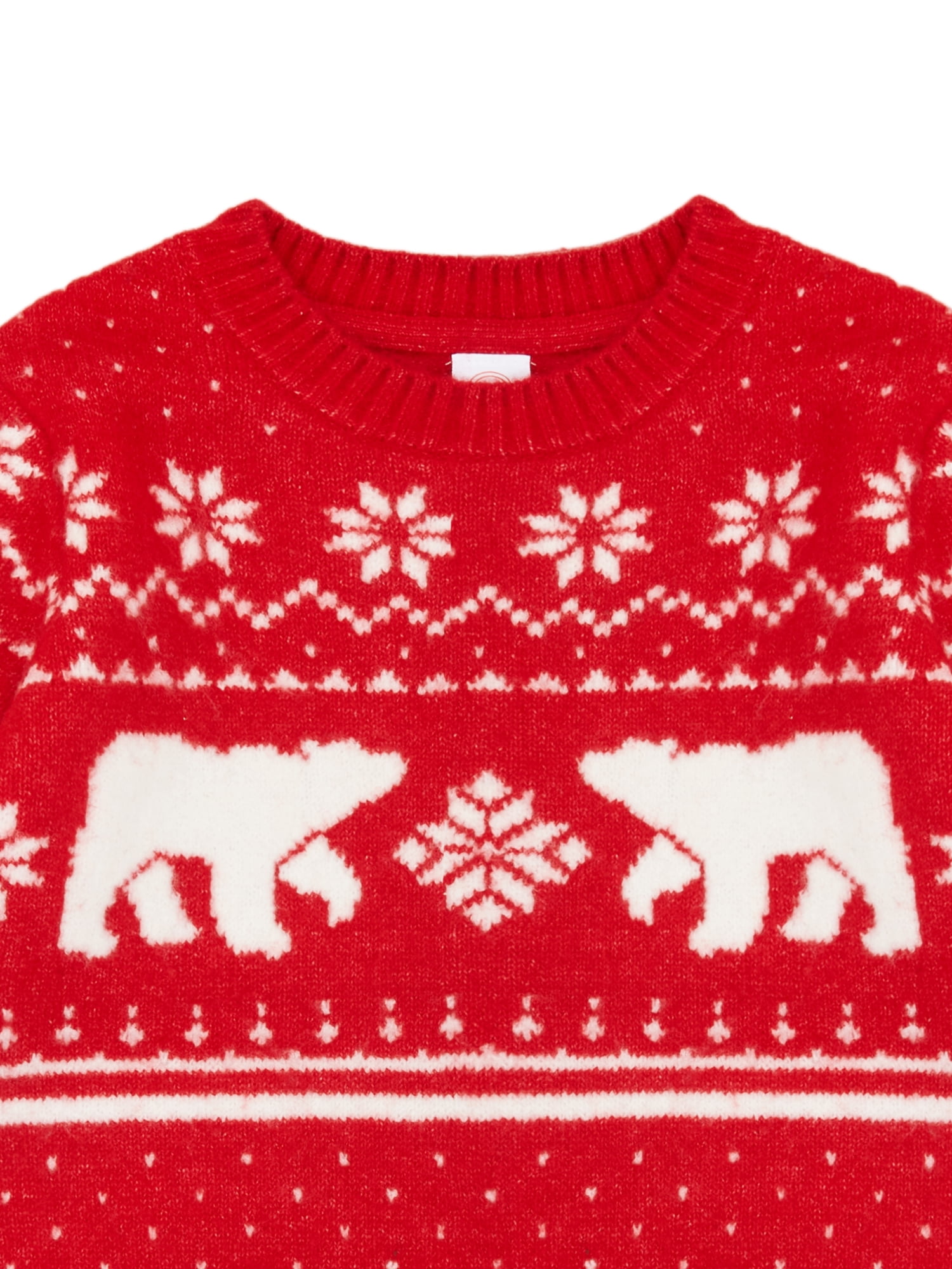 Wonder Nation Toddler Boys Holiday Fair Isle Sweater, Sizes 12M-5T