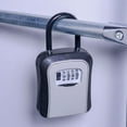 thumbnail image 2 of Yeacher Key Storage Lock Box with Dust Cover Aluminum Alloy 4-Digit Combination Padlock Case Lockbox Key Safe Box Portable Storage for House Key ID Card U Disk, 2 of 8