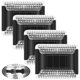 thumbnail image 1 of Paquete de 4 luces solares de pared para vallas, luces de cubierta impermeables IP65, encendido y apagado automático para decoración de jardín, patio y exterior., 1 of 7