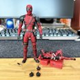 thumbnail image 3 of Figura de acción original Bandai Shf Marvel Deadpool de 6 pulgadas, modelo de juguete sin caja, colección de juguetes de escritorio con accesorios, 3 of 5