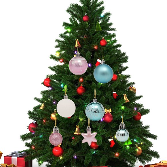 Christmas Decoration 42 PCS Christmas Box Coloured Drawing Or Pattern Christmas Ornament New Decoration Ornaments Christmas Tree Ornament Gift Ornament