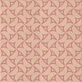 thumbnail image 1 of Ahgly Tapis d'Intérieur Lavable en Machine Carré Rouge Transitionnel, 7 Pieds Carré, 1 of 7