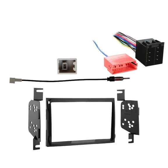 Fits Hyundai Elantra 09-10 w/ Non-NAV Metra Double DIN Dash Kit with Harmony Radio Harness