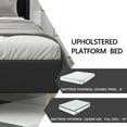 thumbnail image 5 of alazyhome Twin Size Upholstered Platform Bed Frame, Easy Assemble, Black, 5 of 7