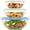 3-piece Mixing Bowl, variant on HRWGMUKVBG 3-piece Mixing BowlGlass Salad Bowl With Airtight Lids Vertical Striped Stackable Mixing Bowls For Kitchen Food Prep Baking Fruit Salad Transparent Serving