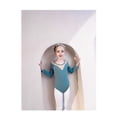 thumbnail image 6 of ‌LYMAYTER ‌Toddler Children Gymnastics Leotard Long & Short Sleeve Soft Ballet for Practice Wear 3-11Y, 6 of 8