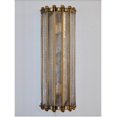 thumbnail image 4 of Pair Of Old Vintage Art Deco Brass & Glass Rod Ship Light Wall Sconces Lamp, 4 of 11