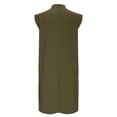 thumbnail image 4 of Aloohaidyvio Dresses for Women Womens Summer Sleeveless Mini Dress Casual Crew Neck Open Back Short Sundress with Pockets, 4 of 7