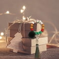 thumbnail image 4 of de Navidad de silicona, llavero, brazalete, llavero, llavero portátil para llaves de coche, soporte de con colgante para Verde, 4 of 8