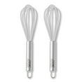 thumbnail image 2 of (4 pack) Thyme & Table 2-Pack Silicone Mini Whisks, Gray, 2 of 7