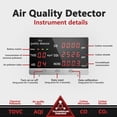 thumbnail image 2 of Jinsinto Air Quality Monitor Accurate Tester for CO2 Formaldehyde (HCHO) TVOC/AQI Multifunctional Air Gas Detector Real-time Data and Average Value Record for Home Office and Various Occasions - Silver, 2 of 5